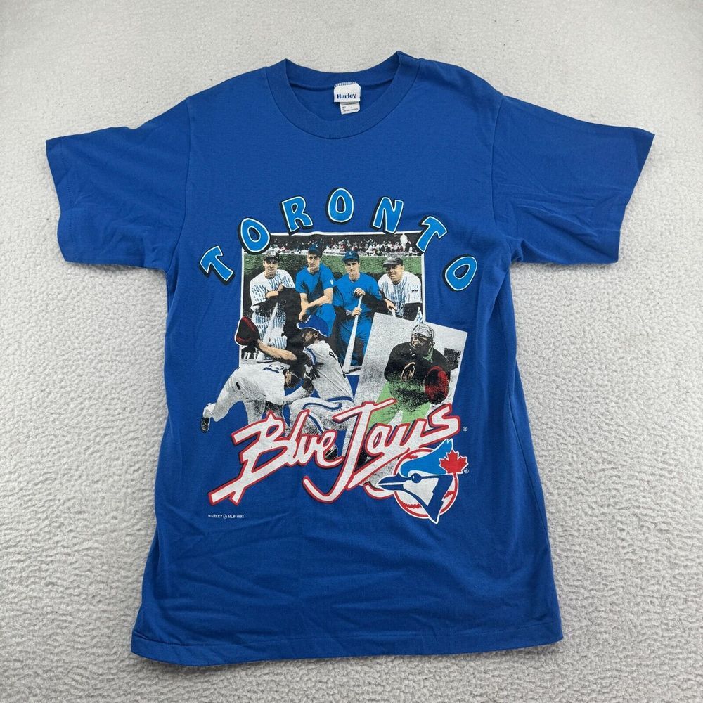 VTG 1992 Harley Toronto Blue Jays Shirt Mens Medium Single Stitch Graphic Canada